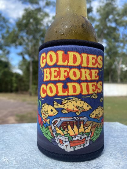 "Goldies Before Coldies" Stubby Holder