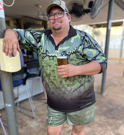 "Gulf Mud Crabbers" Fishing Shirt (Green)