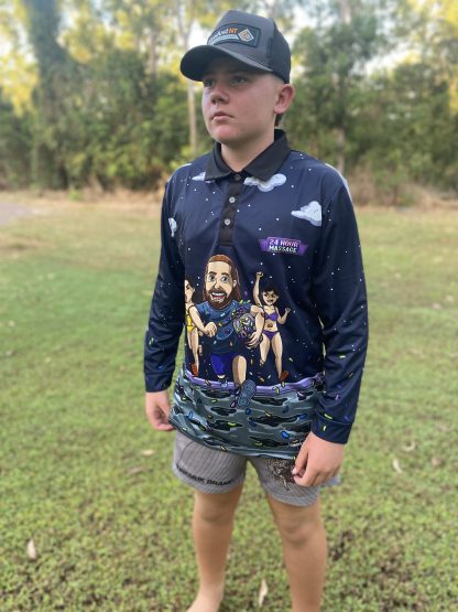 "24 Hour Massage" Fishing Shirt (The Mad Mullet) - Image 5