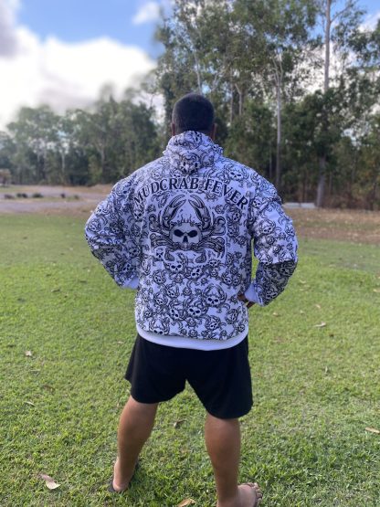 "Mud Crab Fever" Hoodie (White) - Image 8